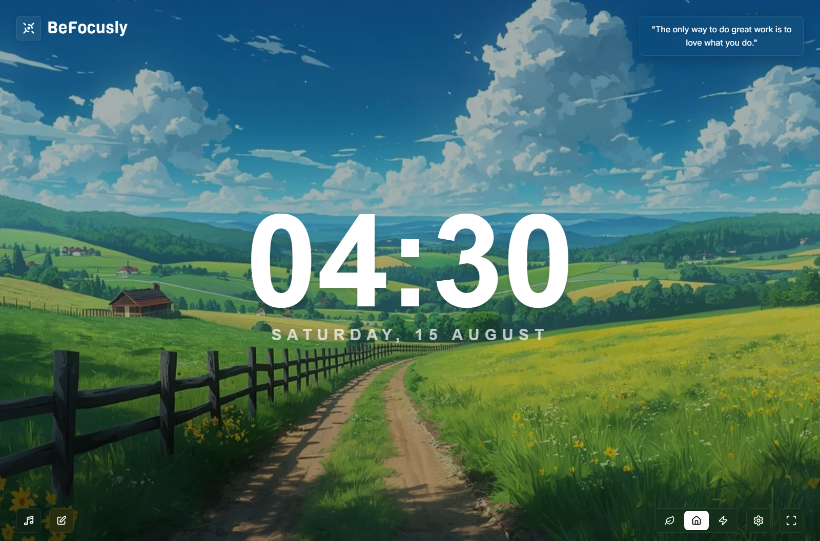 BeFocusly Home Mode